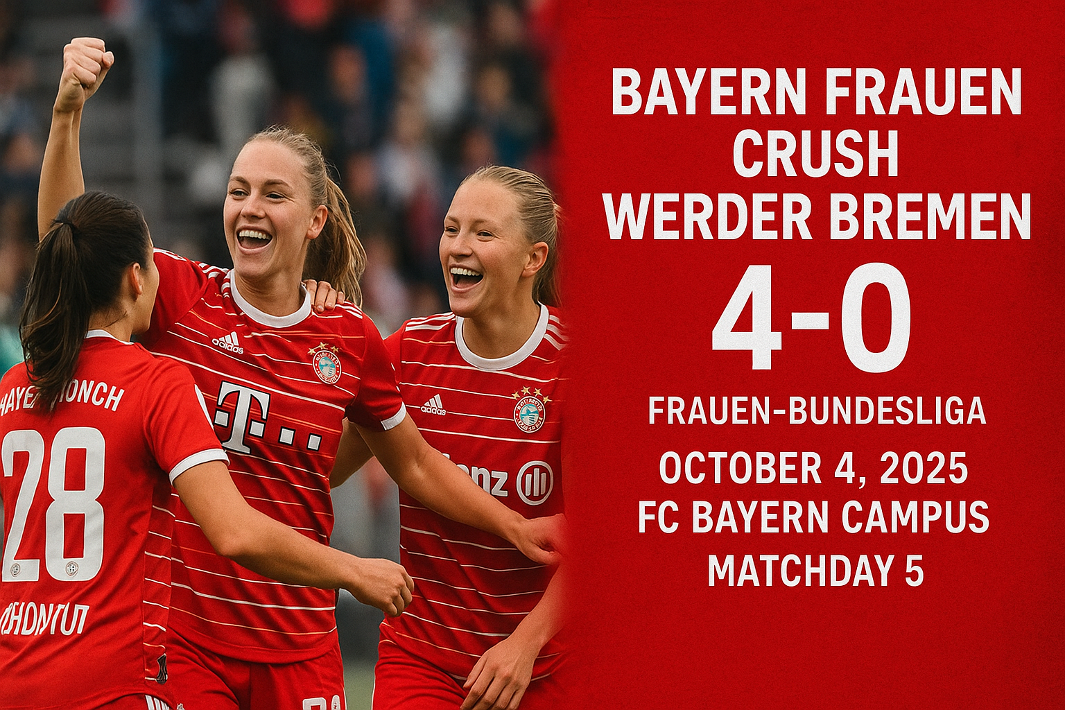Bayern Frauen Crush Werder Bremen