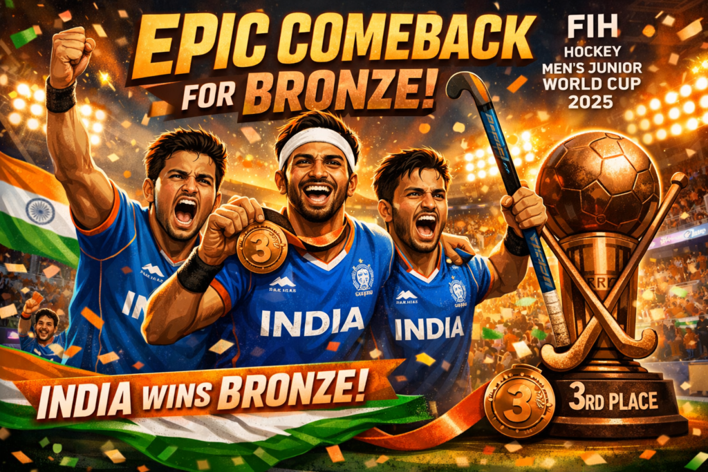 India Stages Epic Comeback to Claim Bronze at FIH Hockey Men's Junior World Cup 2025