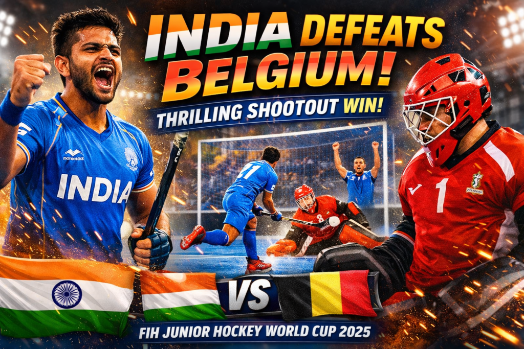 India Triumphs Over Belgium in Nail-Biting Shootout at FIH Men's Junior Hockey World Cup 2025
