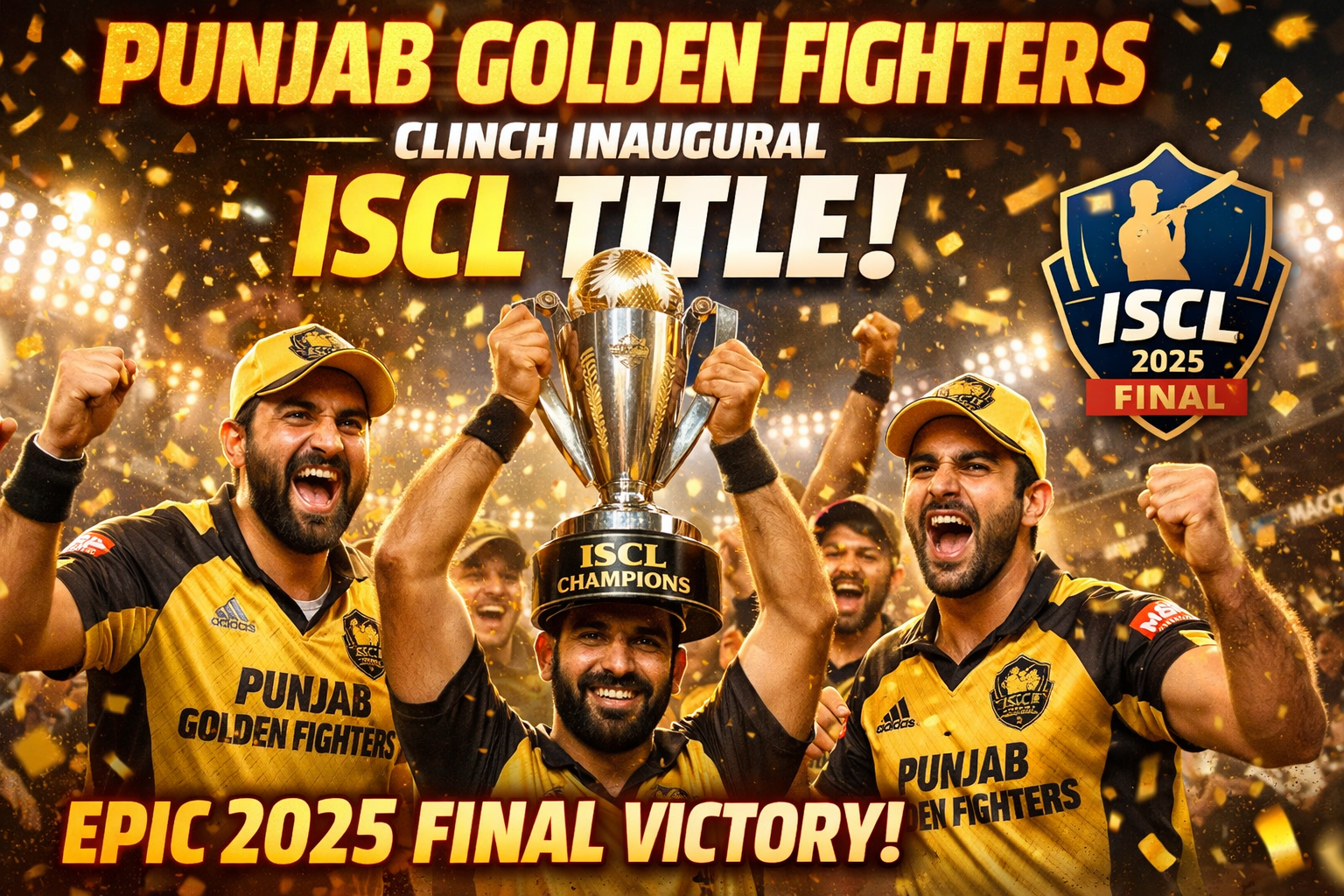 Punjab Golden Fighters Clinch Inaugural ISCL Title in Epic 2025 Final