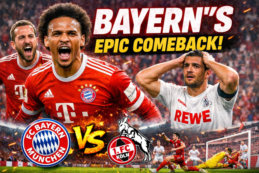 Bayern Munich Etches History with Thrilling Comeback Win Over Köln