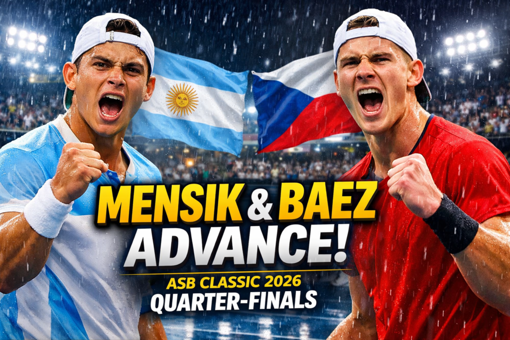Exciting Resumption: Mensik and Baez Advance in Rain-Delayed ASB Classic 2026 Quarter-Finals
