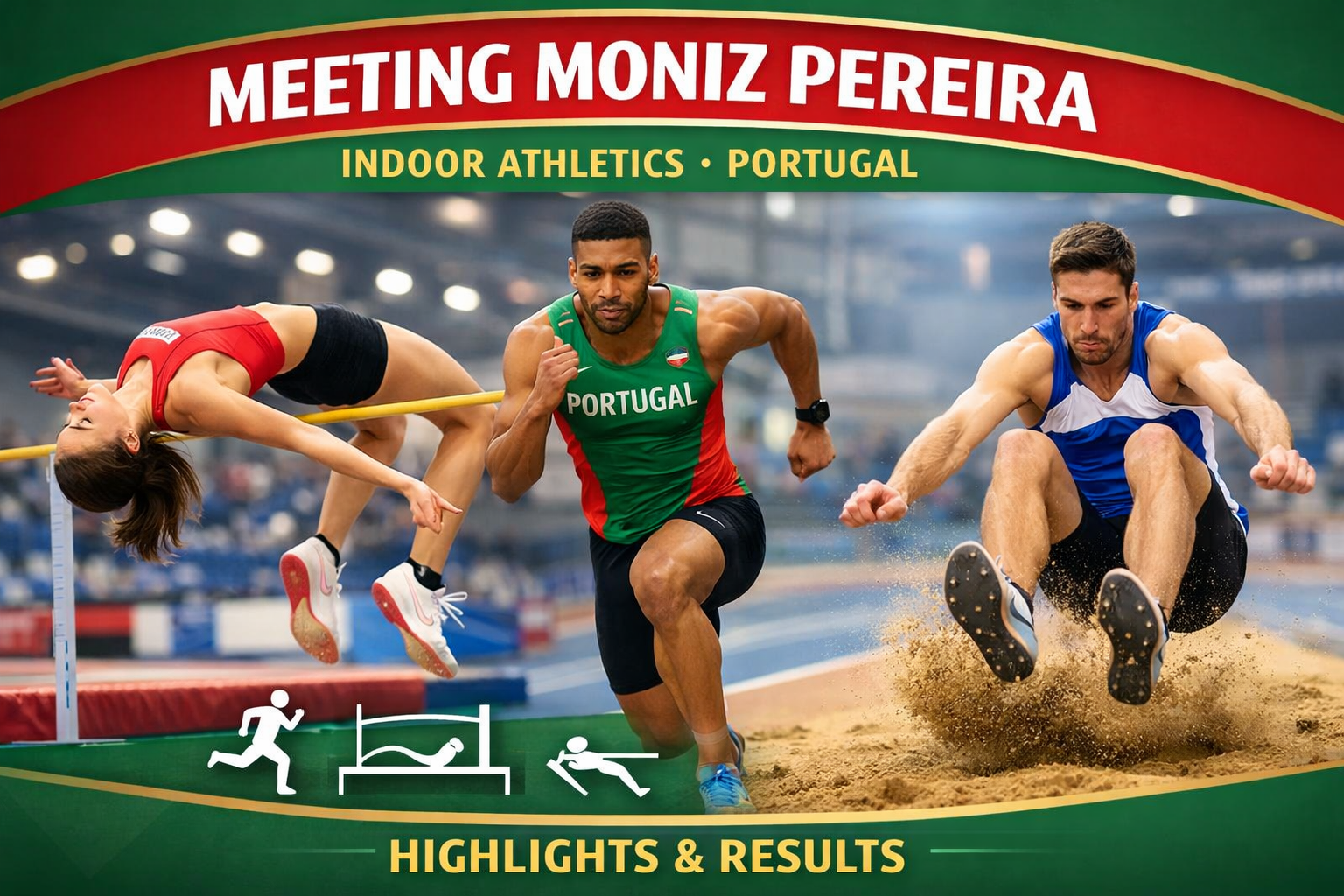 Highlights from the Meeting Moniz Pereira Indoor Athletics in Portugal