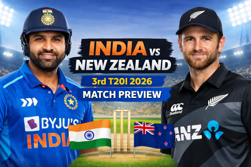 India vs New Zealand 3rd T20I 2026: Match Preview, Timings, Venue, and Predicted Playing XIs
