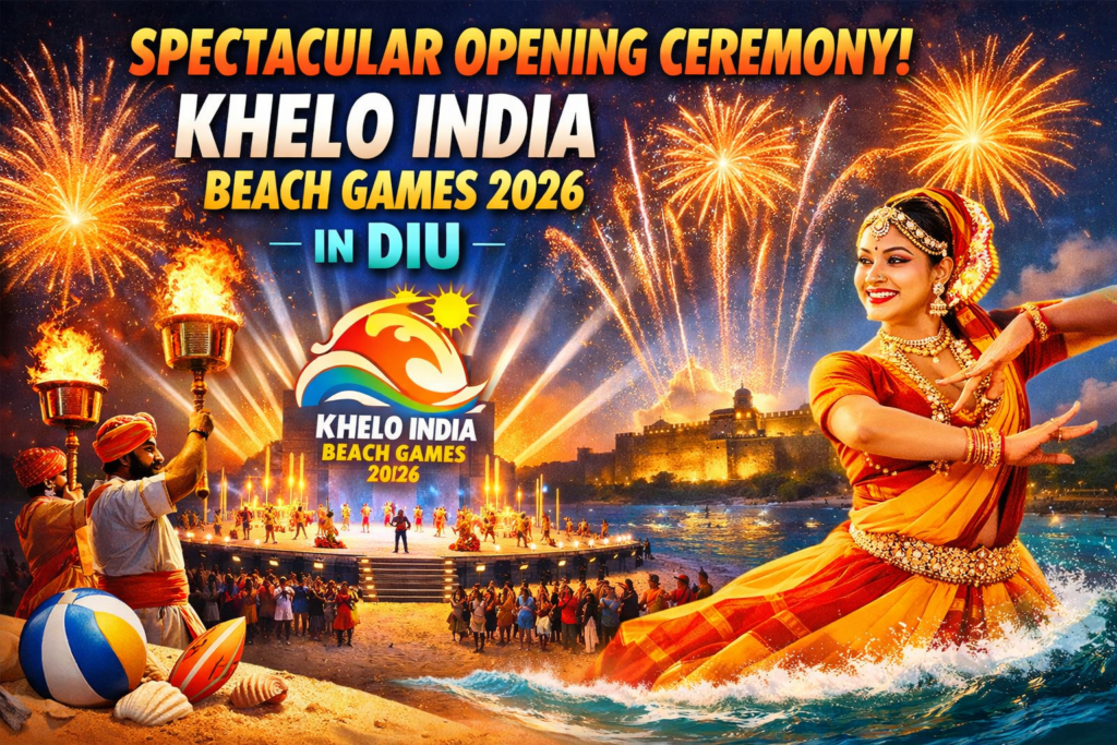 Spectacular Opening Ceremony Launches Khelo India Beach Games 2026 in Diu
