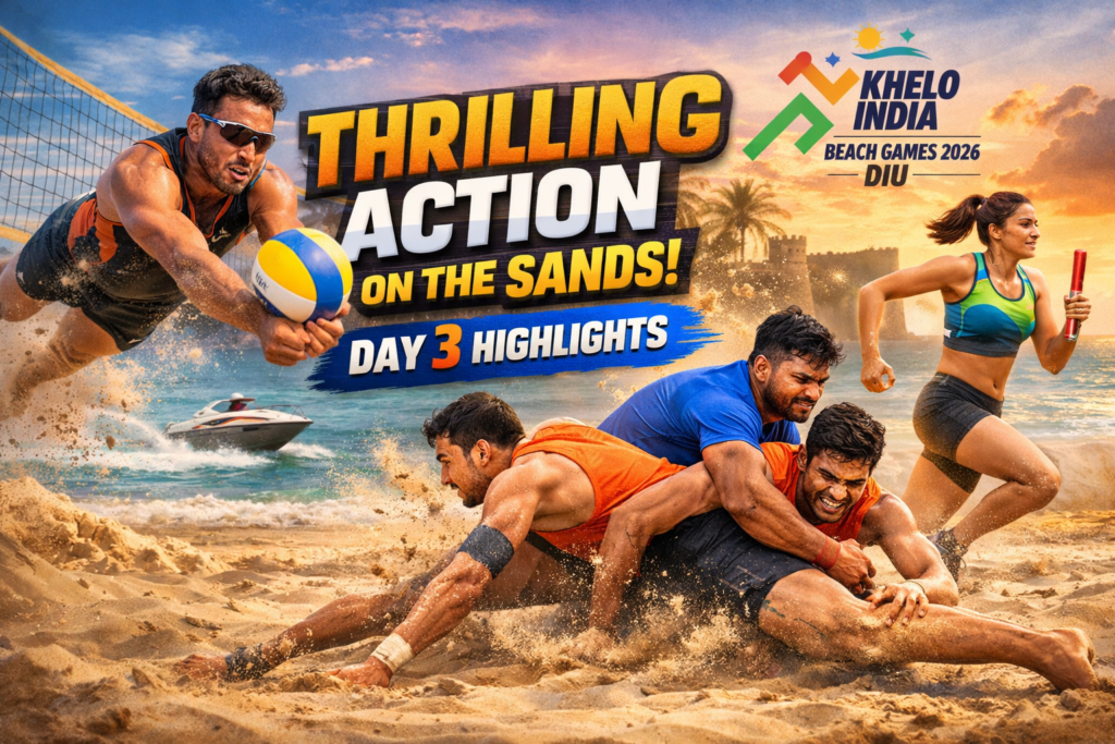 Thrilling Action on the Sands: Day 3 Highlights from Khelo India Beach Games 2026 in Diu