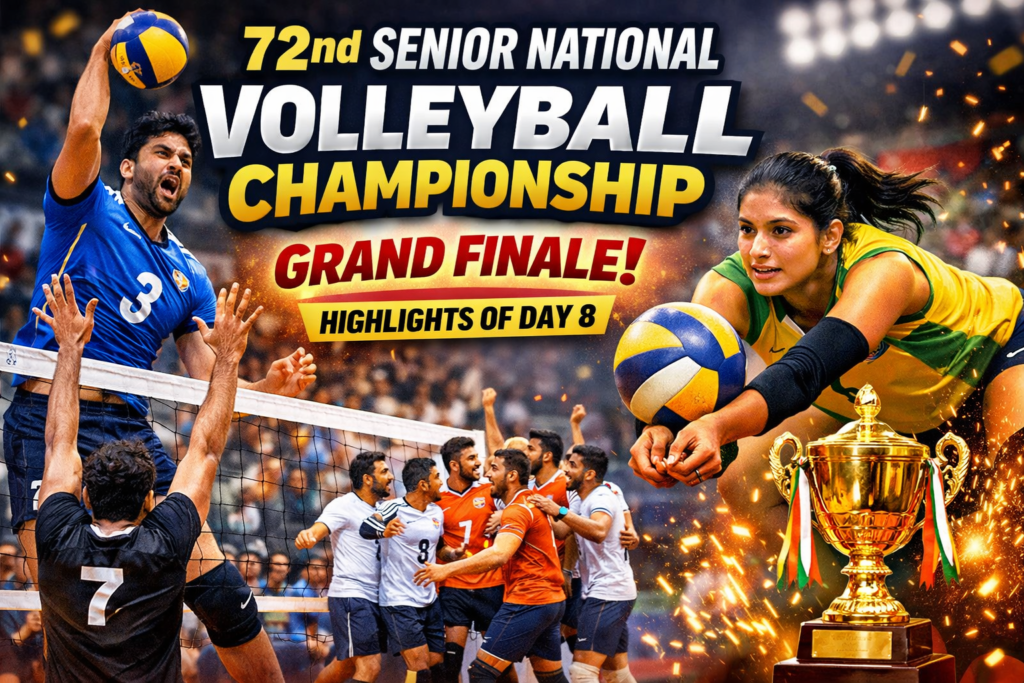 Thrilling Finale at the 72nd Senior National Volleyball Championship: Day 8 Highlights