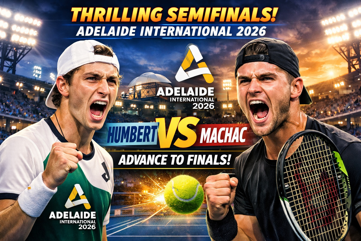 Thrilling Semifinals at Adelaide International 2026: Humbert and Machac Advance to Finals