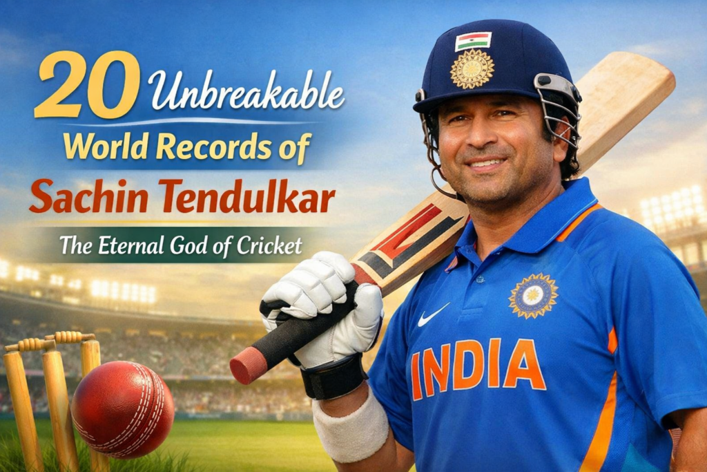 20 Unbreakable World Records of Sachin Tendulkar: The Eternal God of Cricket