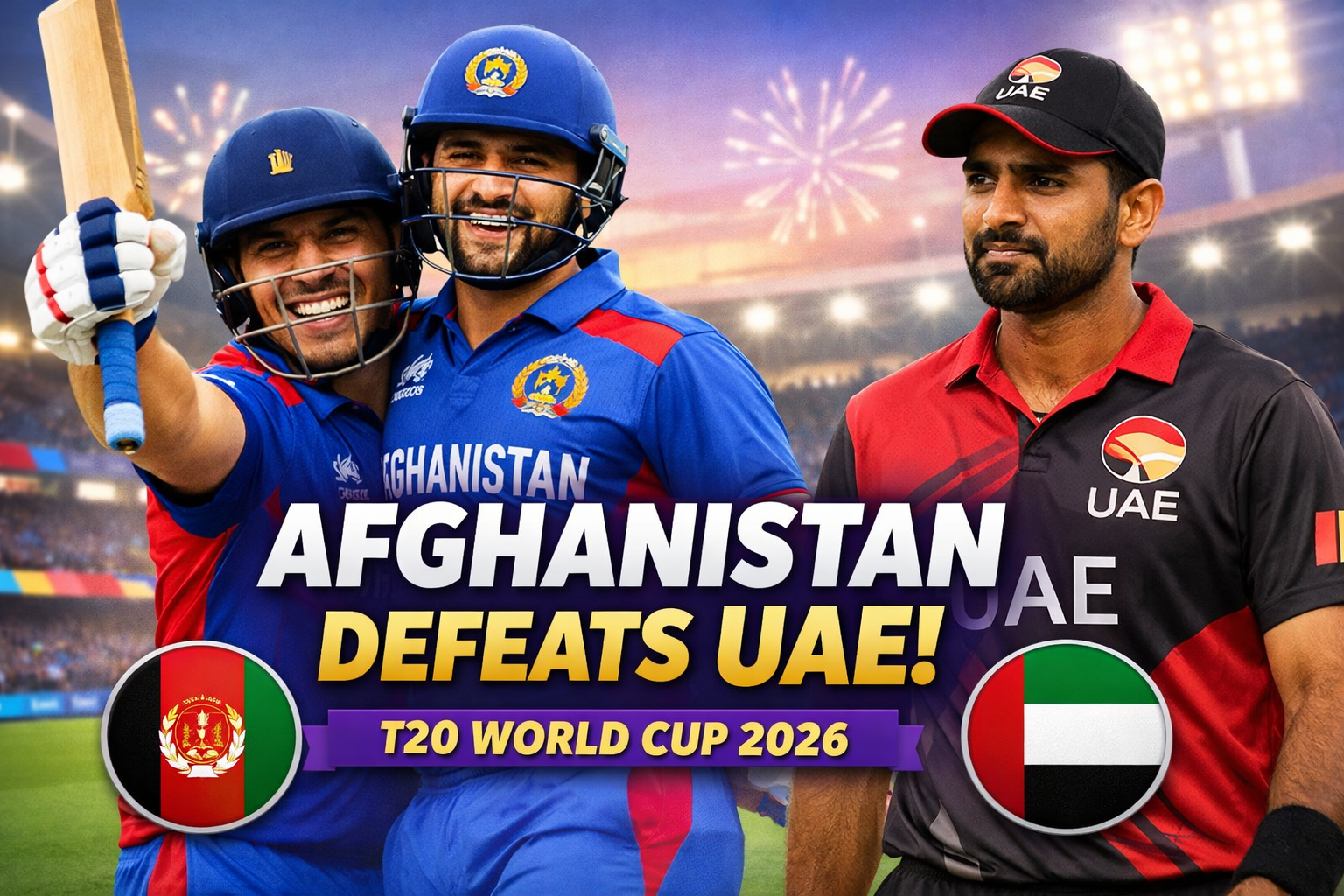 Afghanistan Clinches Thrilling Victory Over UAE in T20 World Cup 2026