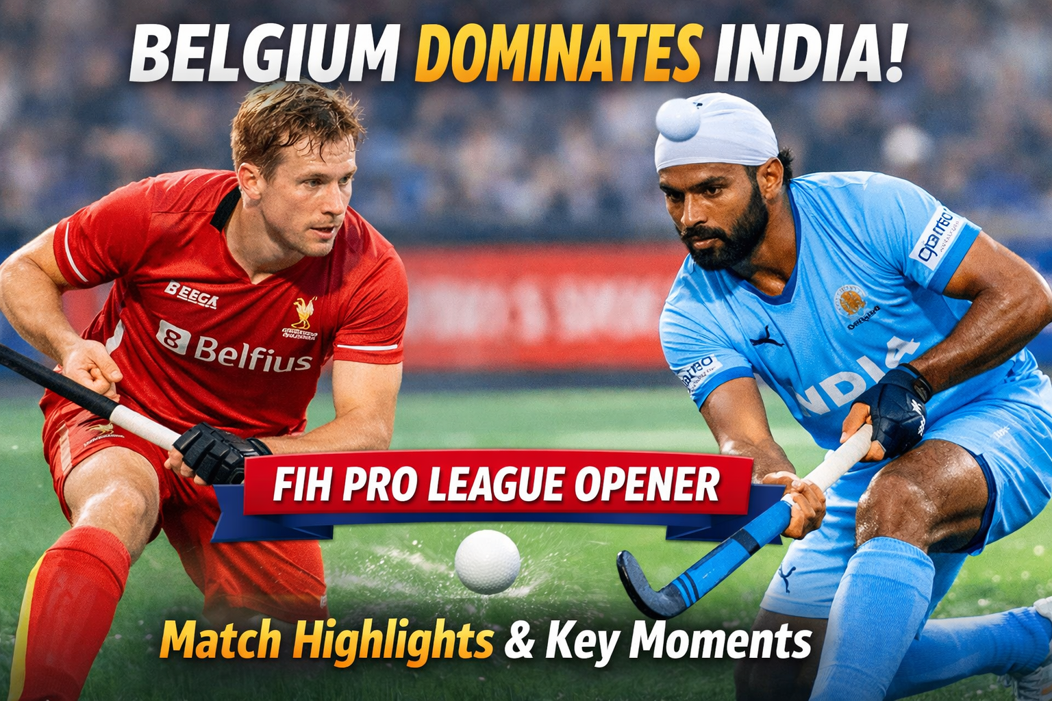 Belgium Dominates India in Thrilling FIH Pro League Opener: Match Highlights and Key Moments