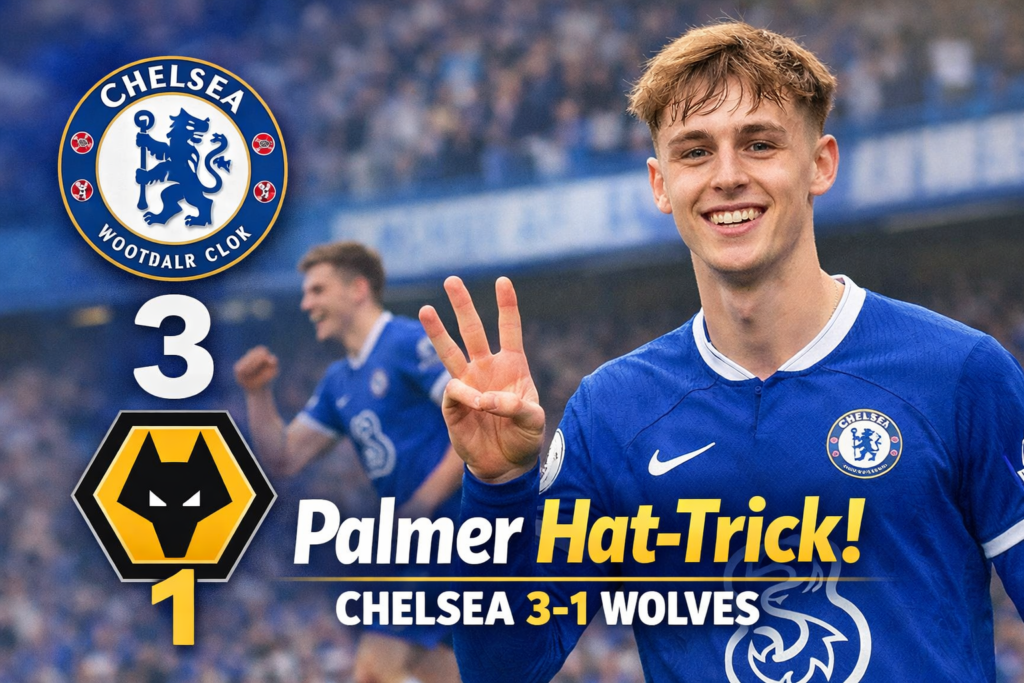 Cole Palmer's Hat-Trick Masterclass: Chelsea Cruises to 3-1 Victory Over Wolves