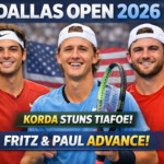 Day 3 at Dallas Open 2026: American stars Fritz and Paul advance, Korda stuns Tiafoe