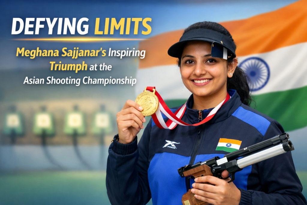 Defying Limits: Meghana Sajjanar's Inspiring Triumph at the Asian Shooting Championship