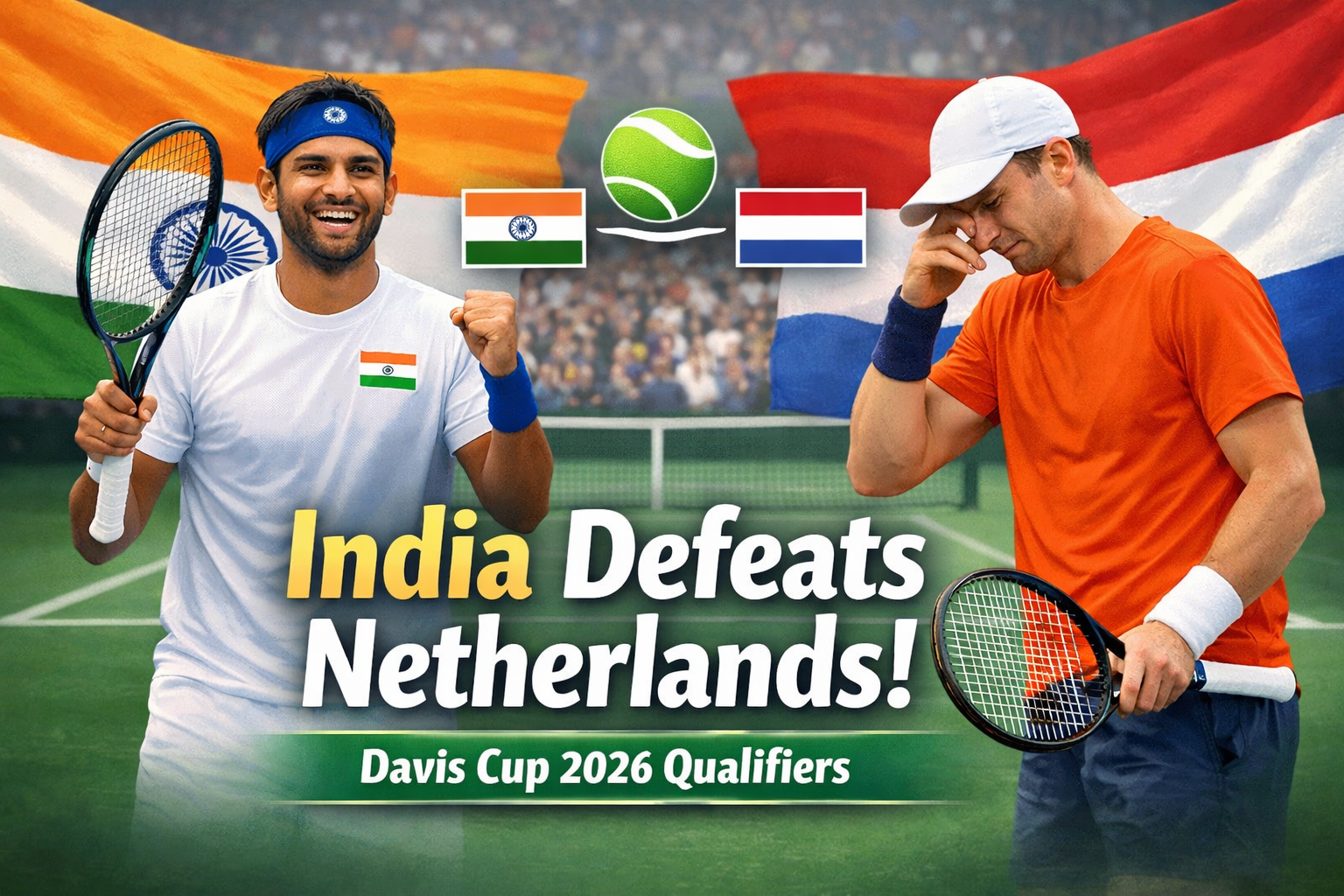 Historic Upset: India Triumphs Over Netherlands in Davis Cup 2026 Qualifiers
