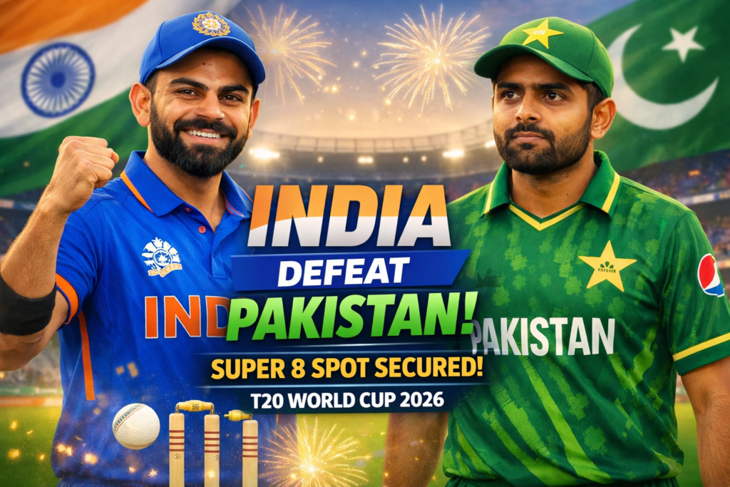 India Seals Super 8 Berth with Commanding Victory Over Pakistan in T20 World Cup 2026