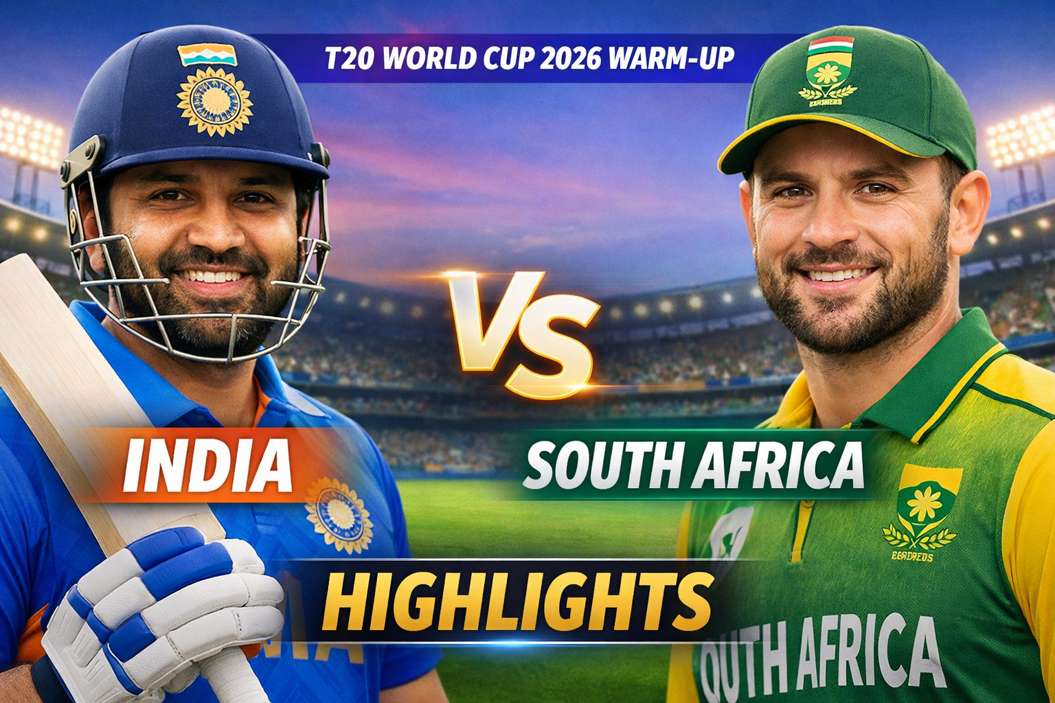 India vs South Africa T20 World Cup 2026 Warm-up: Highlights