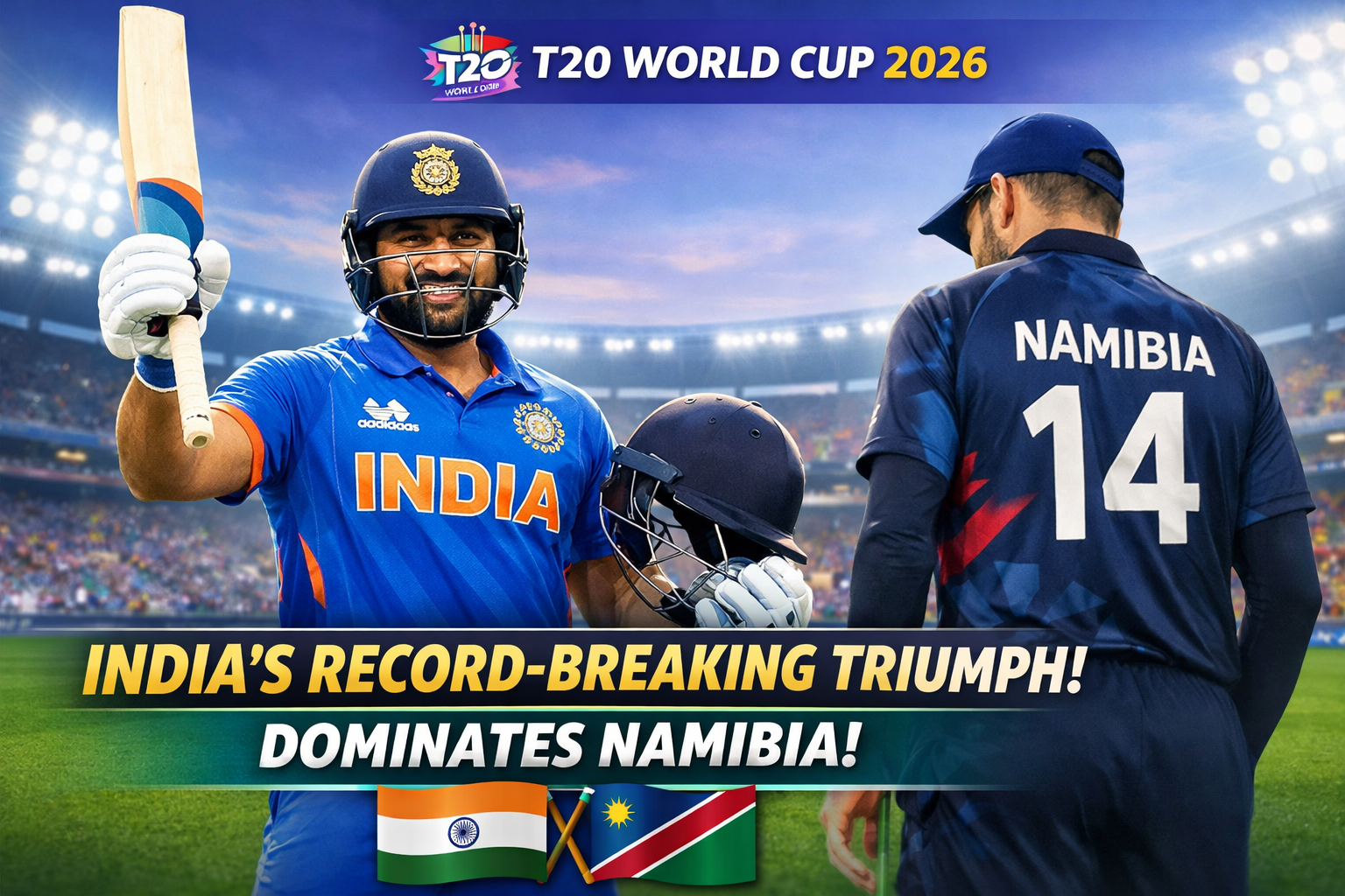 India’s Record-Breaking Triumph: Dominating Namibia in T20 World Cup 2026
