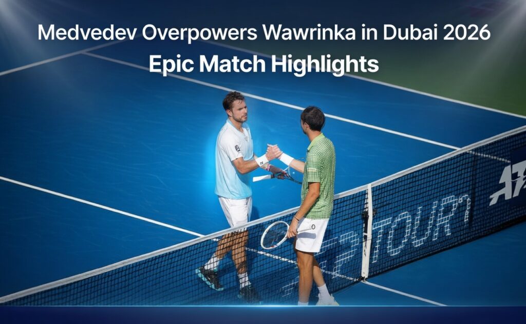 Medvedev Overpowers Wawrinka in Dubai 2026: Epic Match Highlights