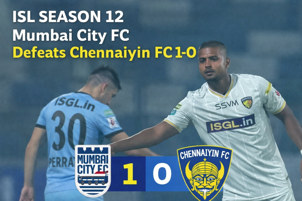 Mumbai City FC Kicks Off ISL Season 12 with a Narrow 1-0 Victory Over Chennaiyin FC