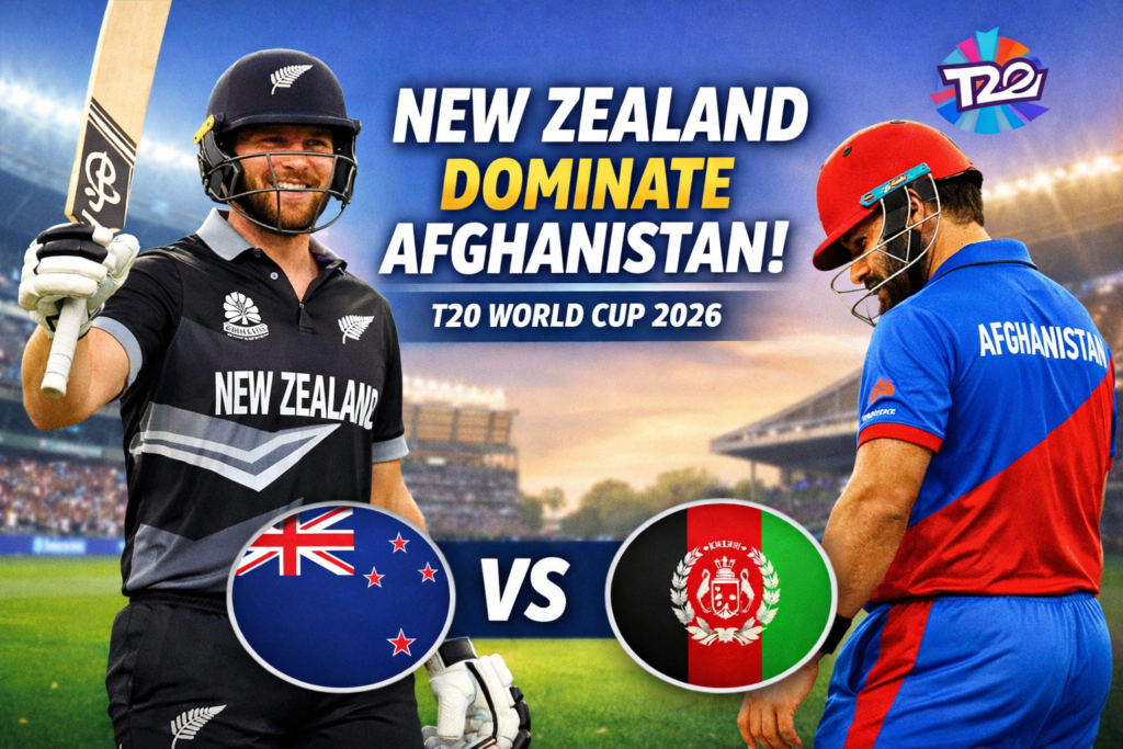 New Zealand Kickstart T20 World Cup 2026 Campaign with Dominant Win Over Afghanistan