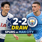 Premier League: Tottenham Hotspur Battles Back for 2-2 Draw Against Manchester City