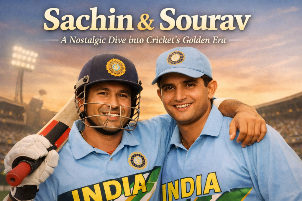 Sachin Tendulkar and Sourav Ganguly: A Nostalgic Dive into Cricket's Golden Era