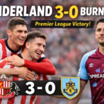 Sunderland AFC Secures Convincing 3-0 Win Over Burnley FC in Premier League