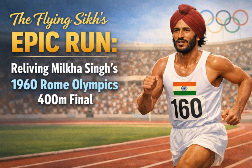The Flying Sikh's Epic Run: Reliving Milkha Singh's 1960 Rome Olympics 400m Final