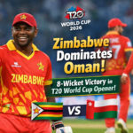 Zimbabwe Dominates Oman with a Polished 8-Wicket Victory in T20 World Cup 2026 Opener