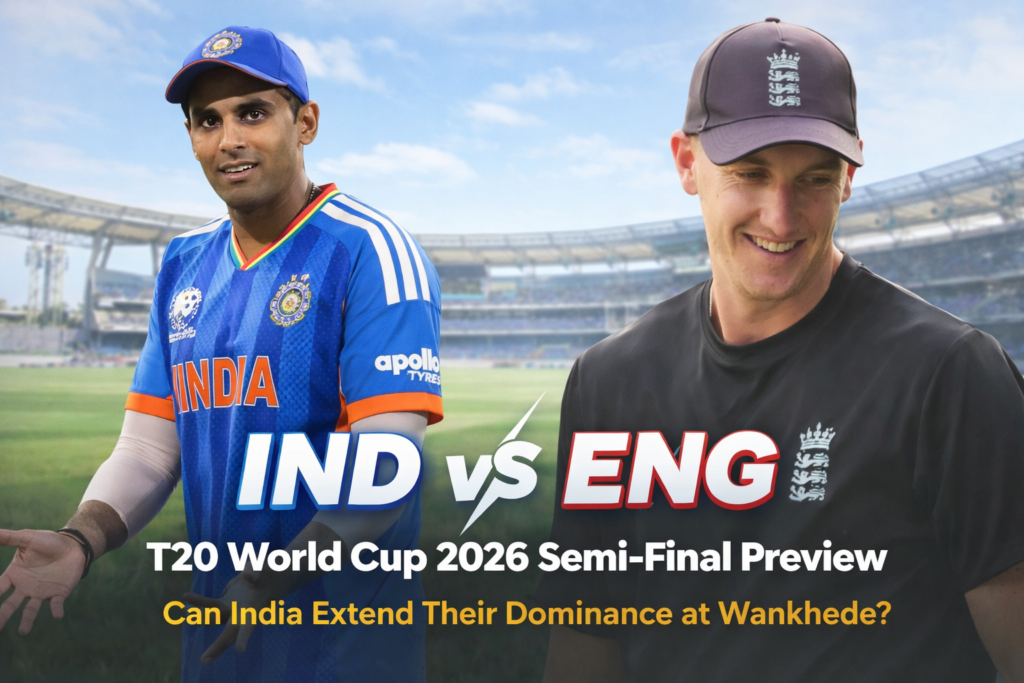 IND vs ENG T20 World Cup 2026 Semi-Final Preview Can India Extend Their Dominance at Wankhede