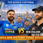 India Triumphs in Thrilling T20 World Cup Final: Beating New Zealand to Claim Historic Third Title
