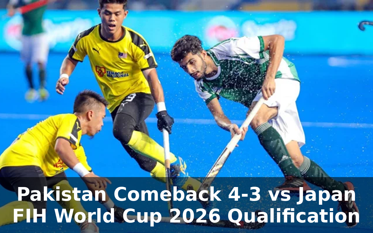 Pakistan Stages Epic Comeback to Defeat Japan 4-3 and Qualify for FIH Hockey World Cup 2026