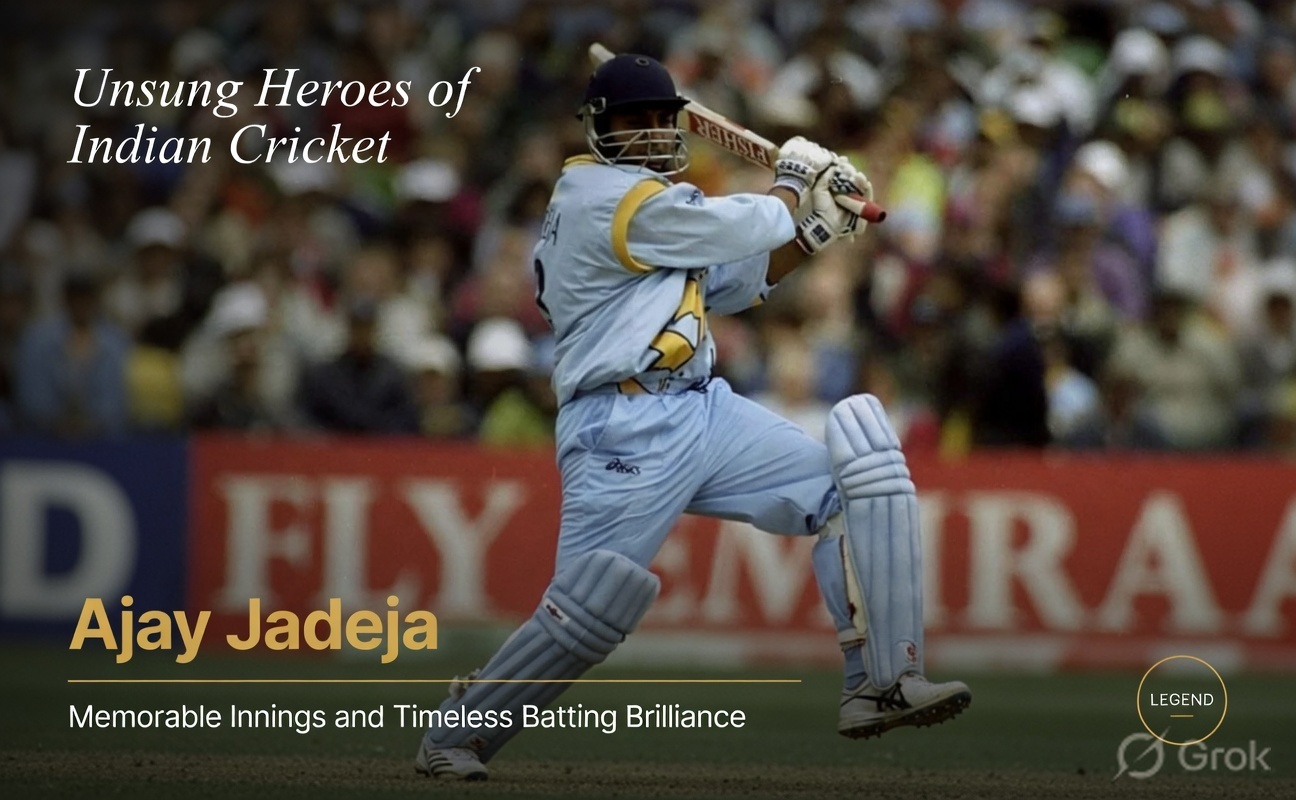 Unsung Heroes of Indian Cricket: Ajay Jadeja’s Memorable Innings and Timeless Batting Brilliance