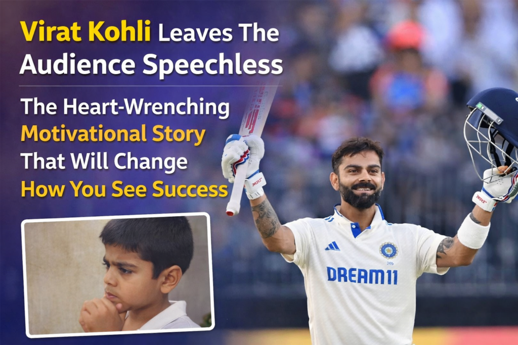Virat Kohli Leaves The Audience Speechless: The Heart-Wrenching Motivational Story That Will Change How You See Success