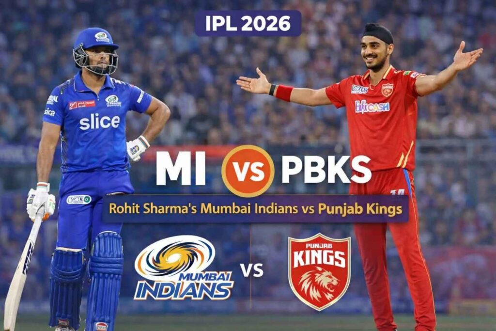 MI vs PBKS IPL 2026: Rohit Sharma's Mumbai Indians face a formidable Punjab Kings