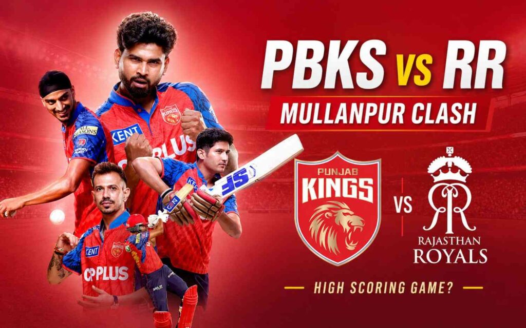 PBKS vs RR IPL 2026 Match 40: Unbeaten Punjab Kings Host Rajasthan Royals in a High-Scoring Mullanpur Clash!