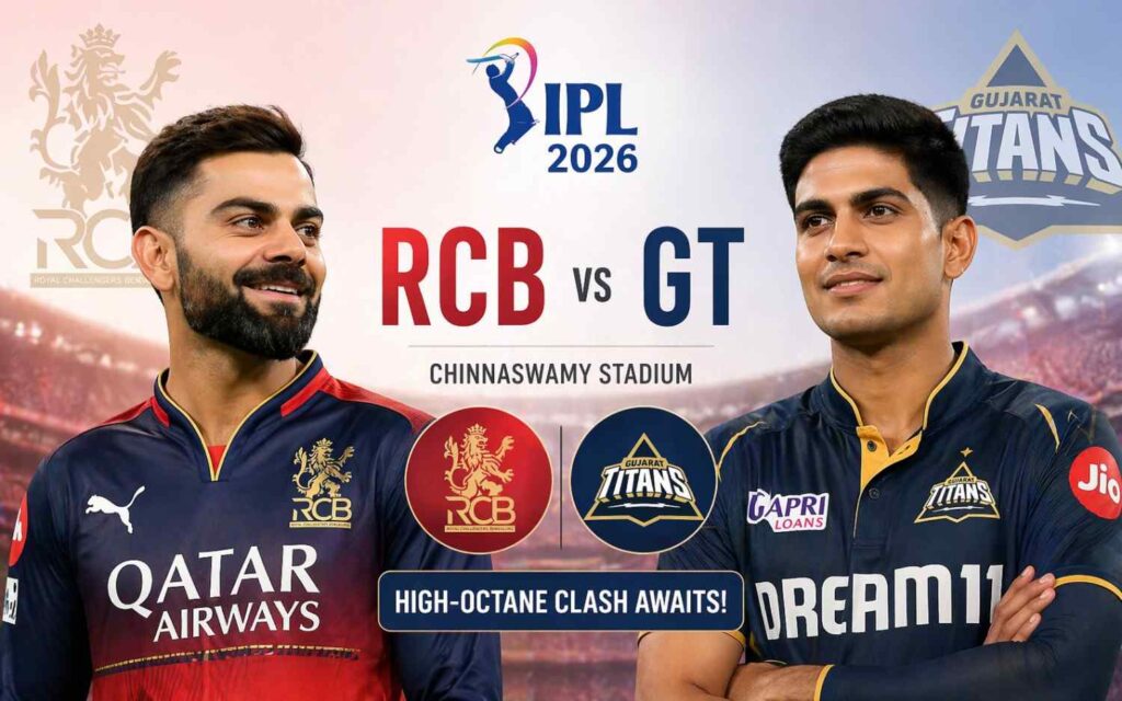 RCB vs GT IPL 2026: High-Octane Run-Fest Expected at Chinnaswamy as Virat Kohli’s RCB Host Shubman Gill’s Gujarat Titans