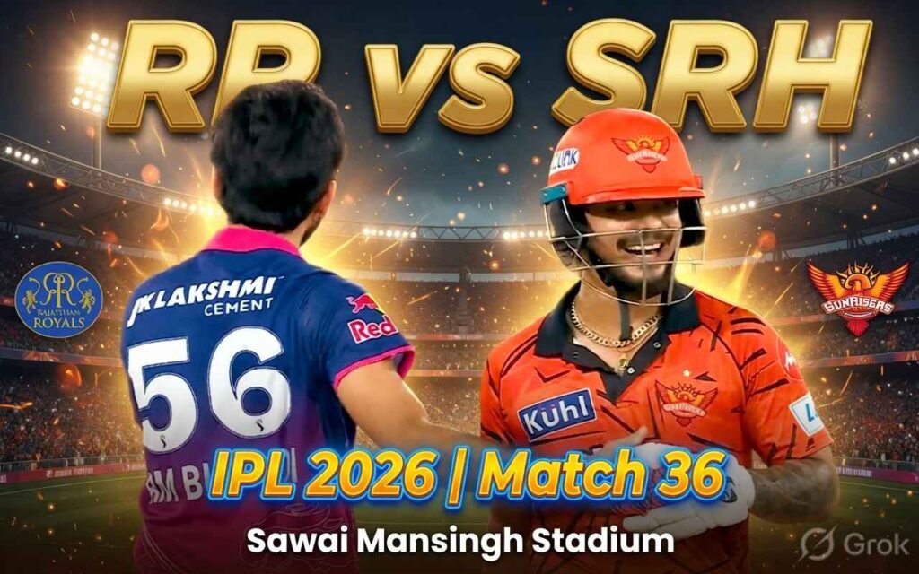 Rajasthan Royals vs Sunrisers Hyderabad – Royals Aim for Home Dominance as SRH Seek Revenge at Sawai Mansingh Stadium