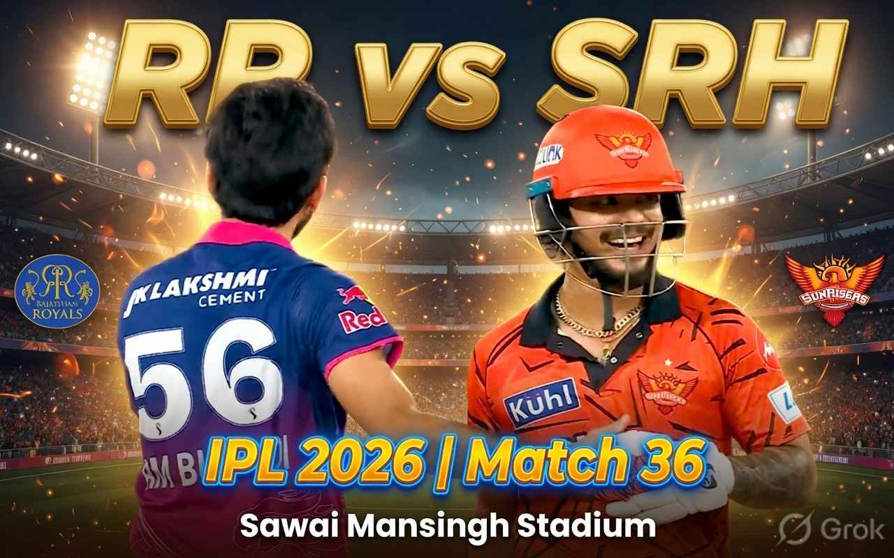 Rajasthan Royals vs Sunrisers Hyderabad – Royals Aim for Home Dominance as SRH Seek Revenge at Sawai Mansingh Stadium