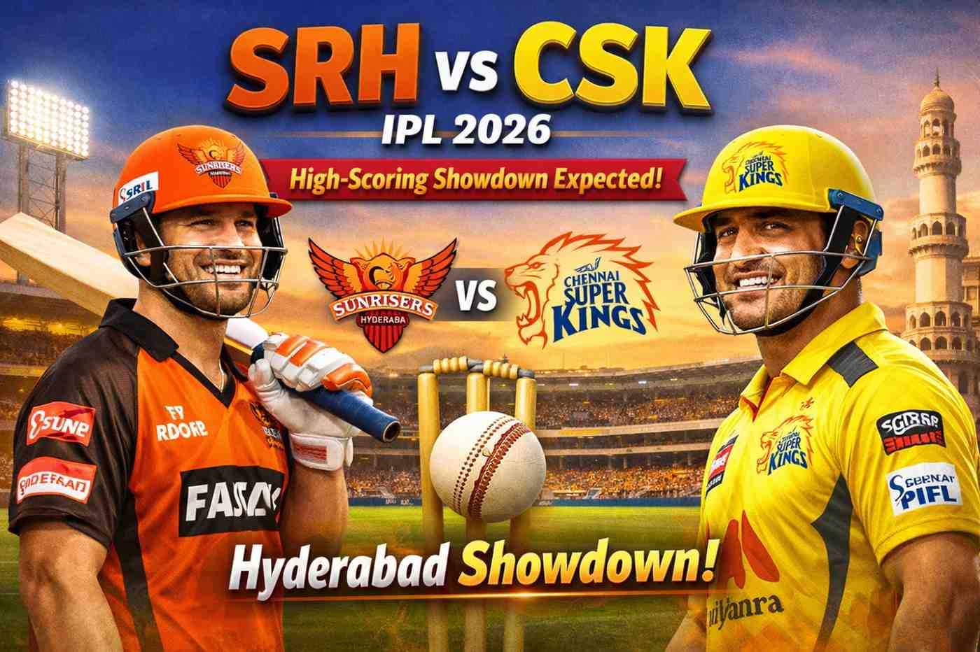 SRH vs CSK IPL 2026: High-Scoring Showdown Expected as Hyderabad Hosts Resurgent Yellow Army