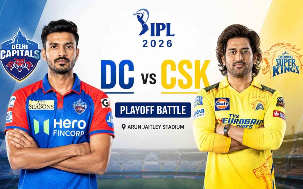 DC vs CSK IPL 2026: High-Stakes Playoff Battle at Arun Jaitley Stadium