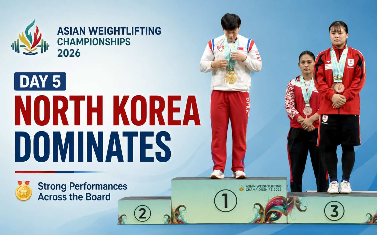 Day 5 of 2026 Asian Weightlifting Championships: North Korea Dominates