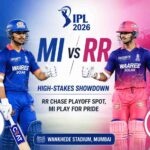 MI vs RR IPL 2026: High-Stakes Showdown at Wankhede as RR Chase Playoff Spot, MI Play for Pride