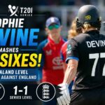 Sophie Devine Smashes Six Sixes as New Zealand Level T20I Series Against England