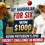 Hit Harbhajan Singh For Six, Win $1000 Kevin Pietersen’s Epic Cricket Challenge in Mumbai