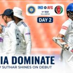IND vs AFG 1st Test Day 2 Full Highlights: Manav Suthar Shines on Debut as India Dominate Afghanistan in Mullanpur