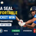 India Seal Comfortable 7-Wicket Win Over Afghanistan in Rain-Hit 1st ODI