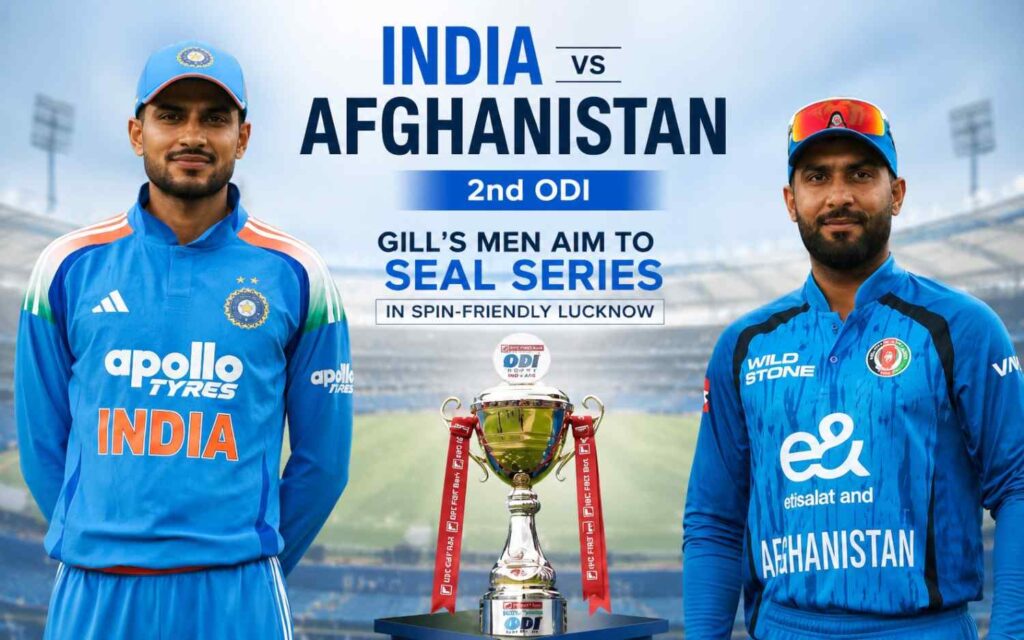 India vs Afghanistan 2nd ODI: Gill's Men Aim to Seal Series in Spin-Friendly Lucknow