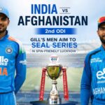 India vs Afghanistan 2nd ODI: Gill's Men Aim to Seal Series in Spin-Friendly Lucknow
